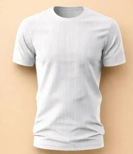 Camisa canelada branca gg