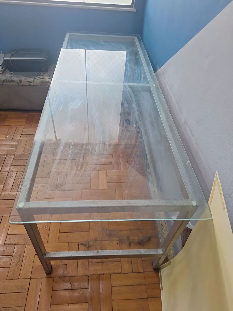 Mesa de vidro/ Estação de trabalho  - Foto 4