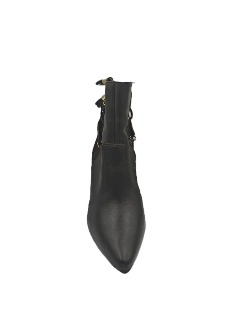 Botas De Couro Preto