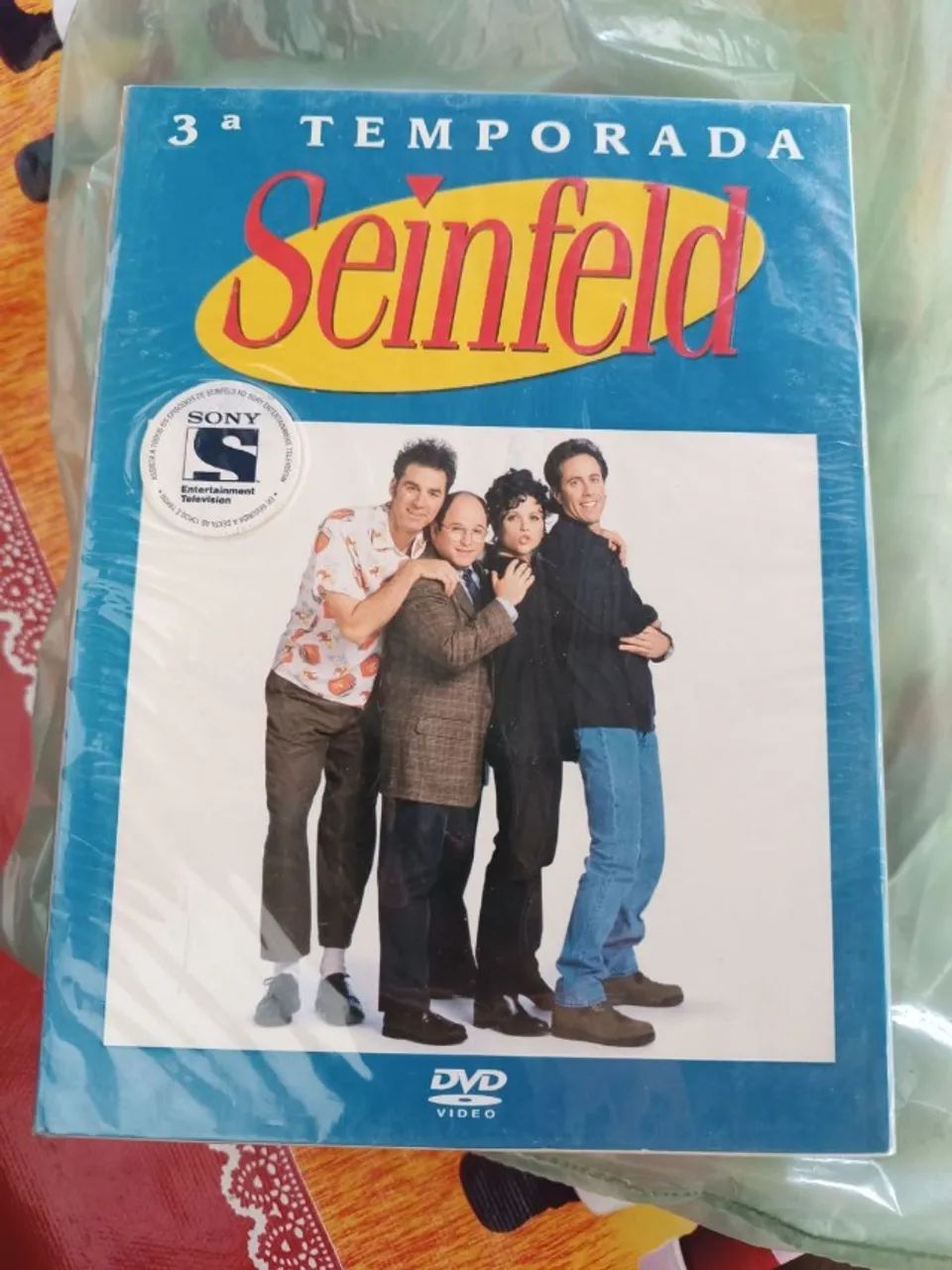 box lacrado 4 dvds série seinfeld 3 temporada terceira seriado sitcom