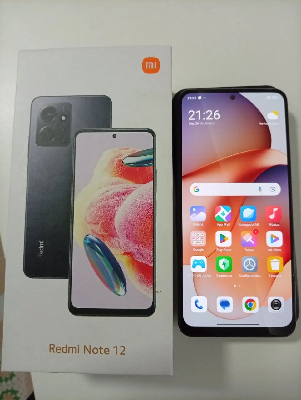 Vendo Redmi Note 12 Cinza - 128GB / 6GB RAM - Completo e Impecável!