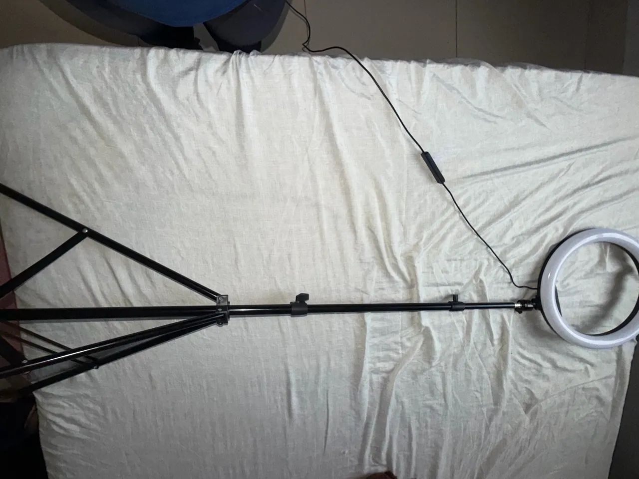 Tripé para celular com ring light