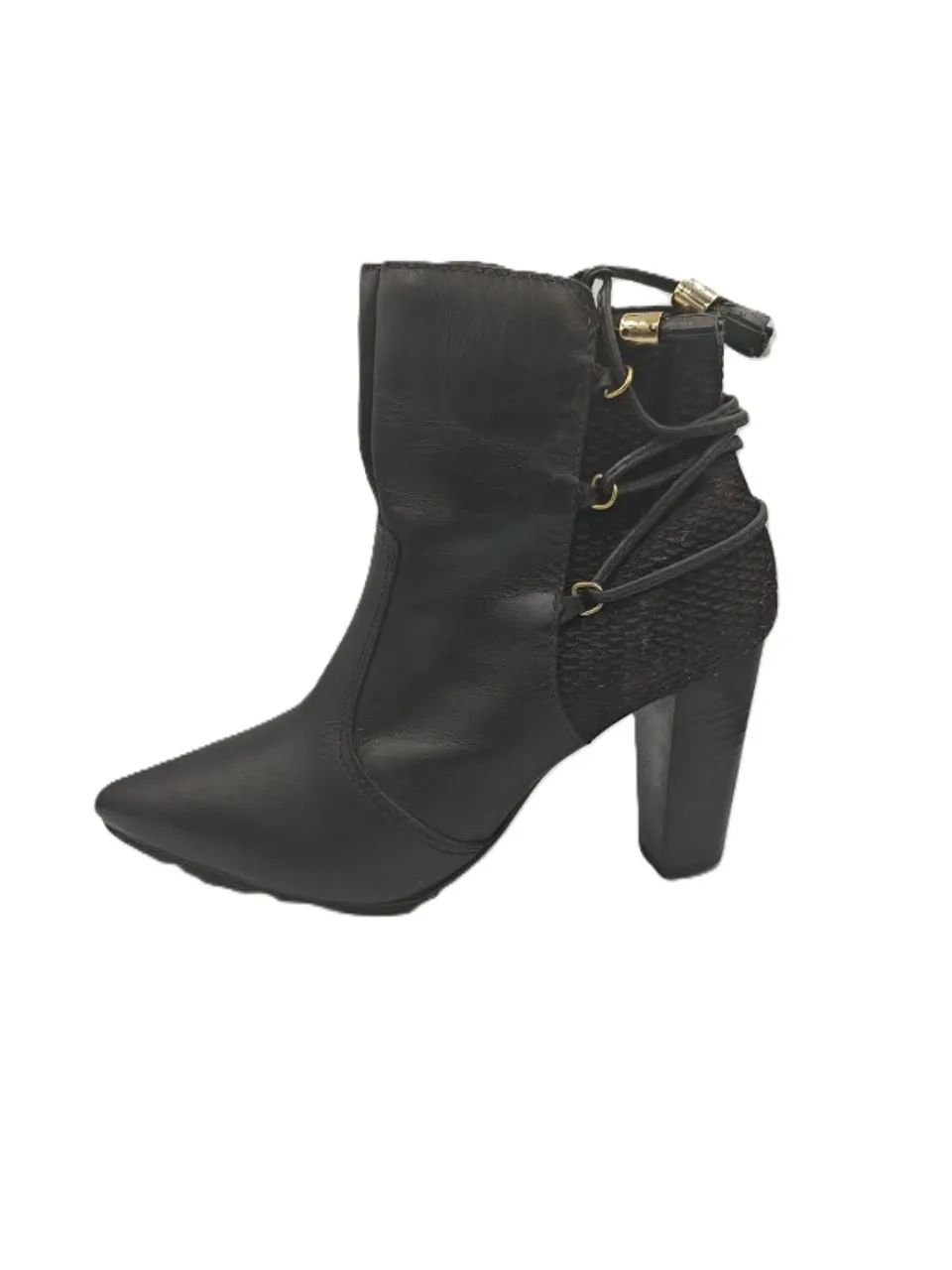 Botas De Couro Preto - Foto 5