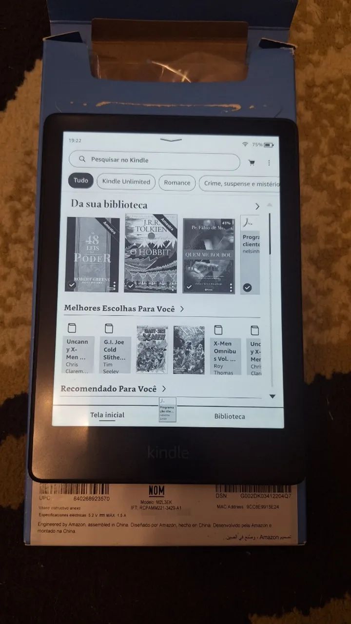 Kindle Paperwhite 16GB + Capinha - Foto 2