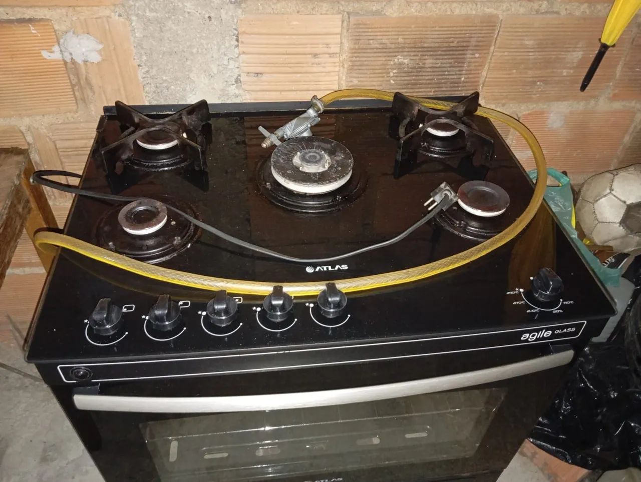 Fogão 5 Bocas com Mesa de Vidro  - Foto 3