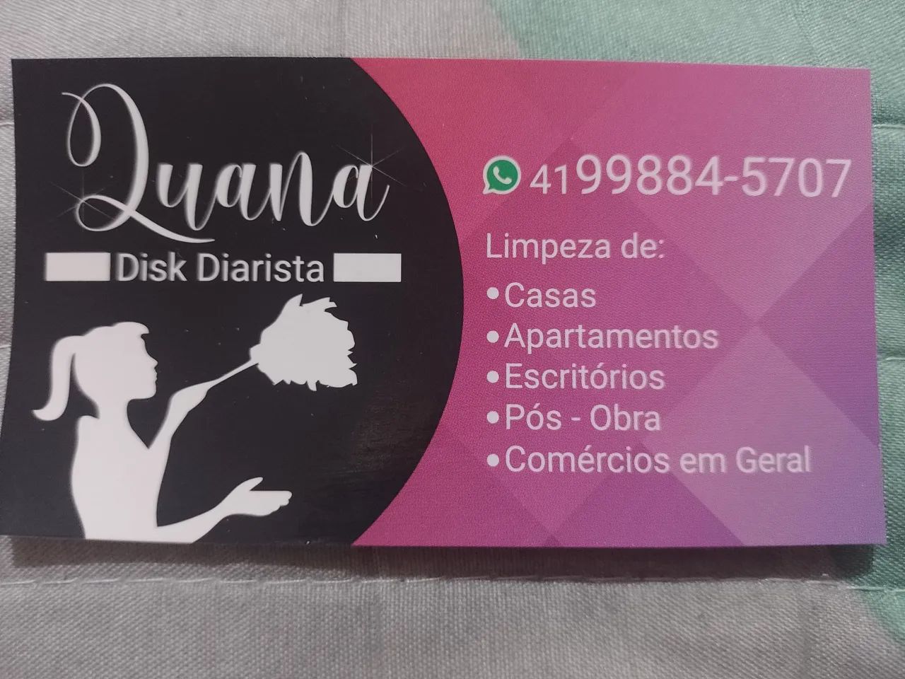 trabalho como diárista 