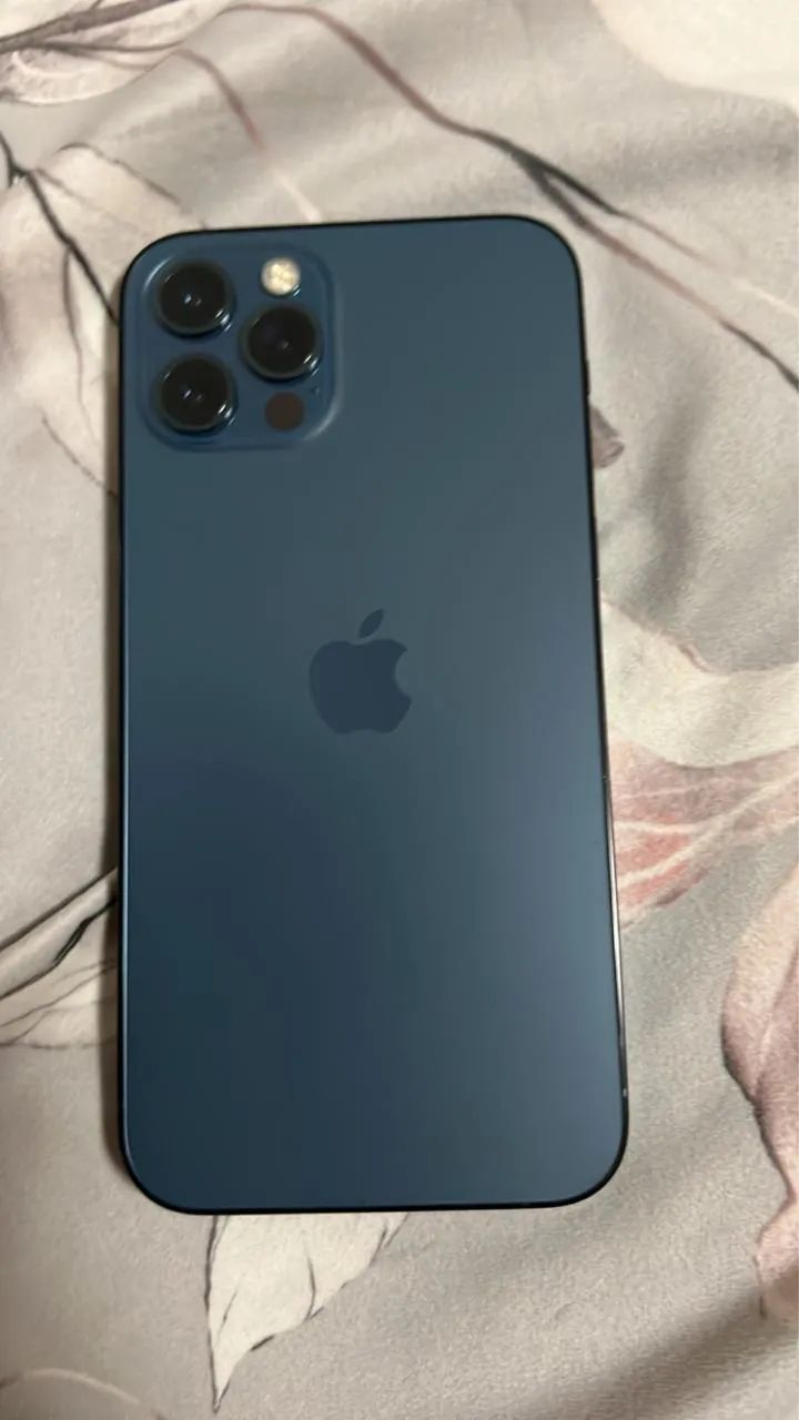 Apple Iphone 12 Pro 128Gb Azul Escuro Bateria 74% com Caixa Ótimo