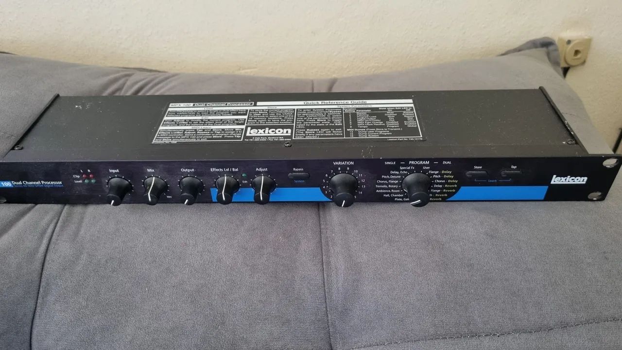 Rack Multiefeitos. O classico Lexicon MPX100