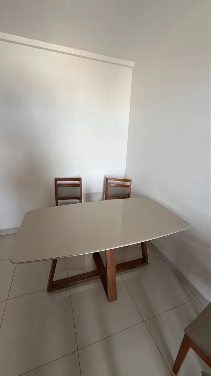 Mesa de tampo de vidro 1,60m - Foto 4