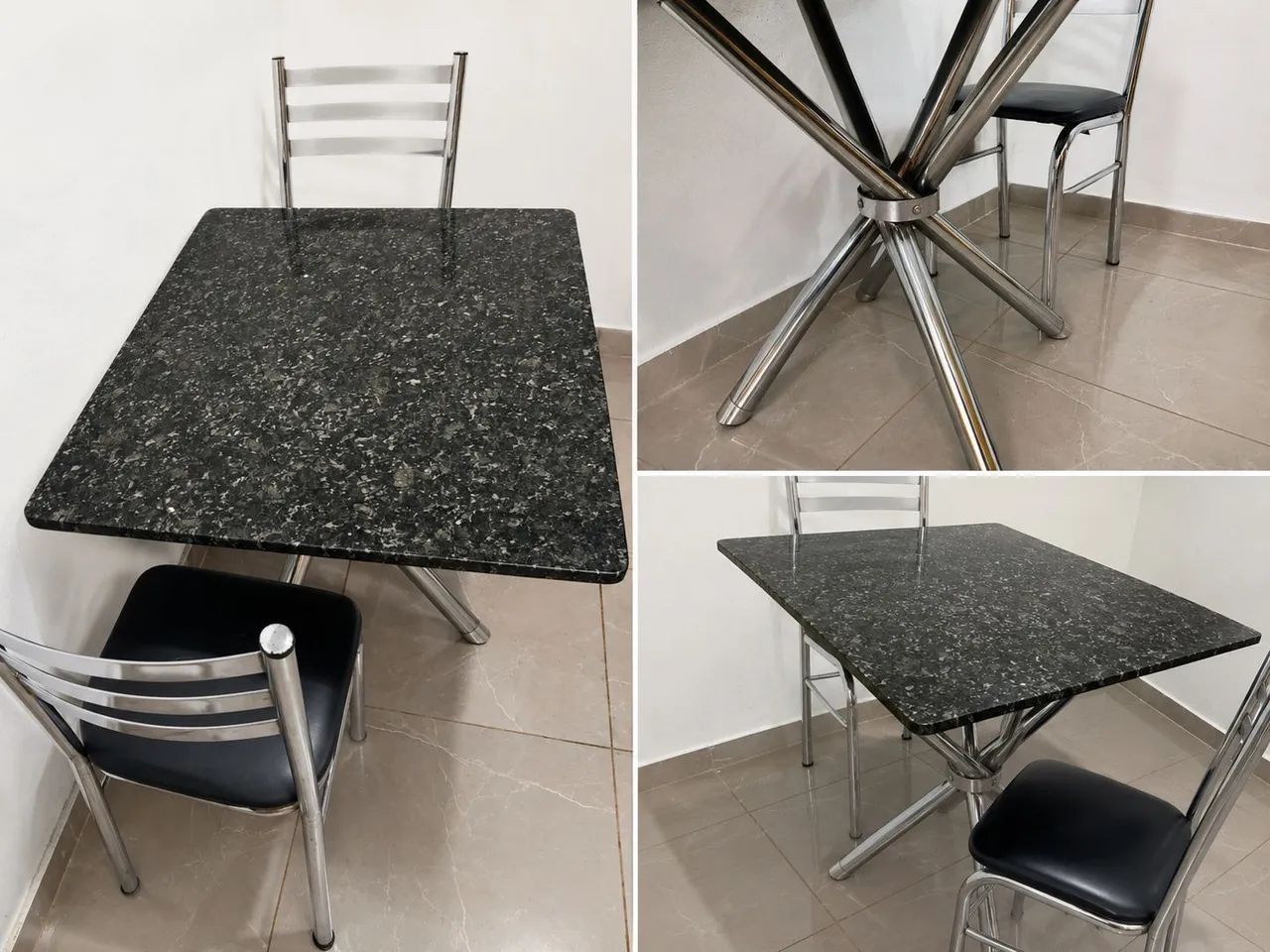 Mesa de Granito + Cadeiras