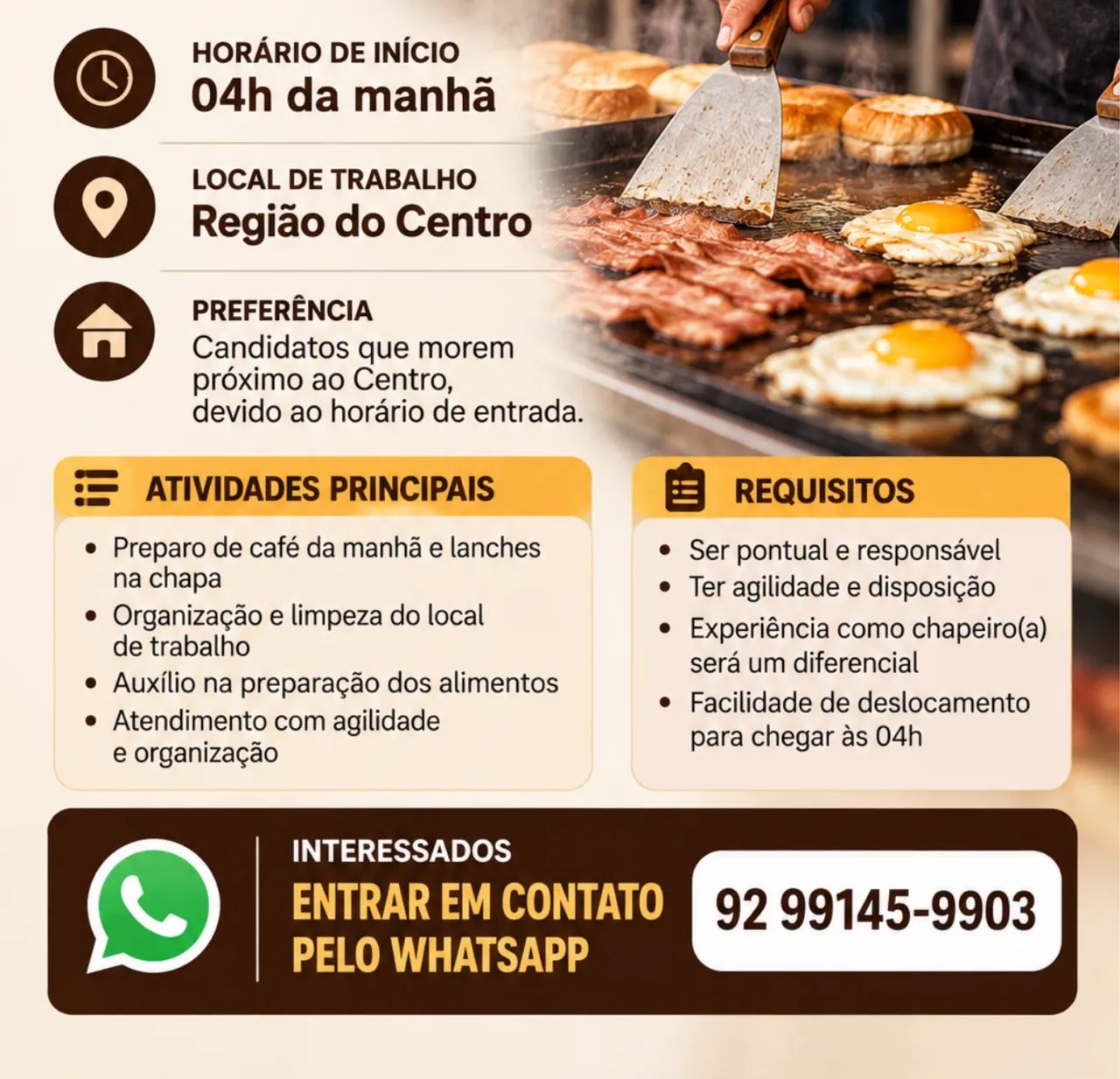 Precisa - se de chapeiro  - Foto 2