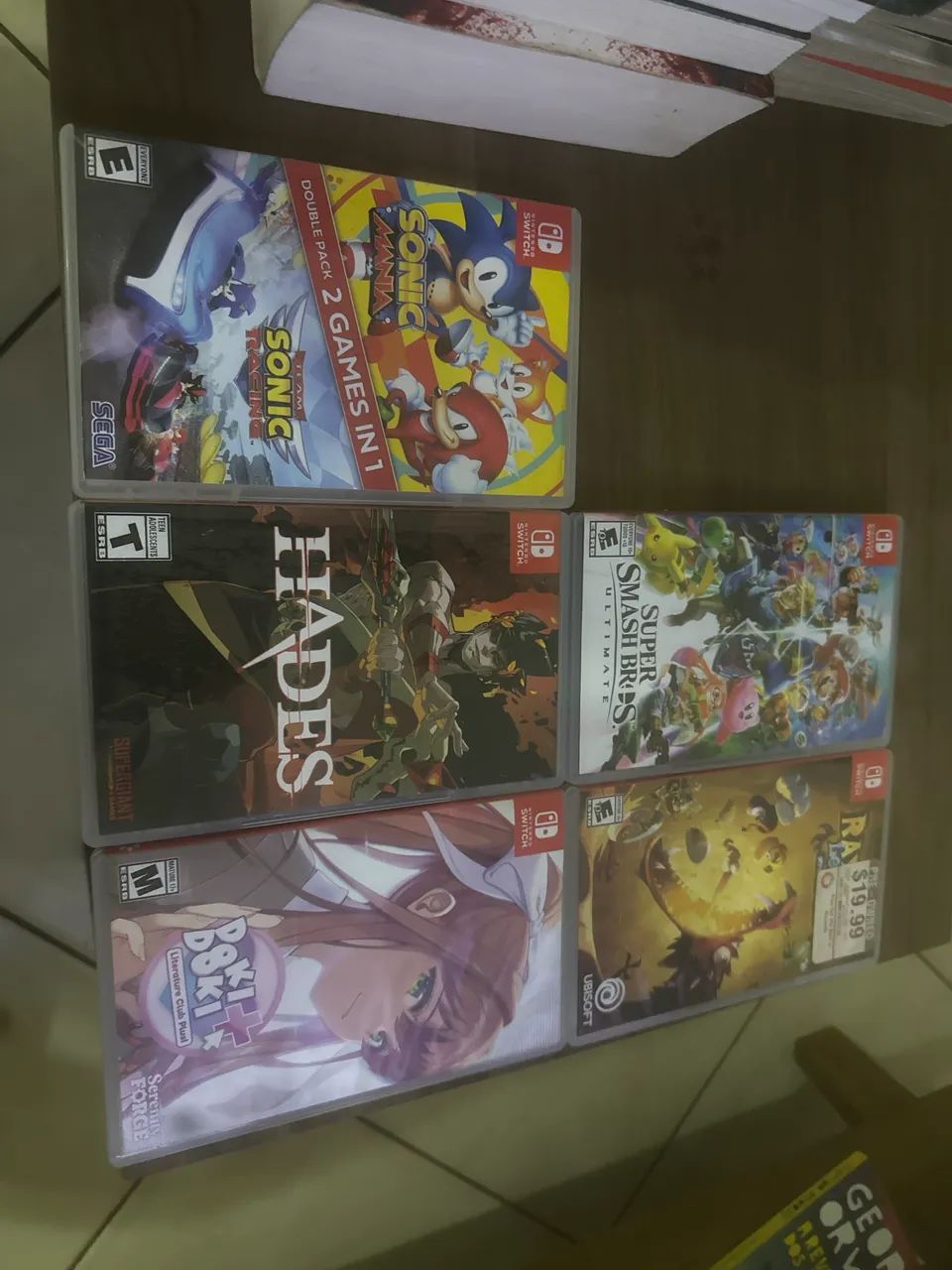 Jogos variados de Nintendo Switch