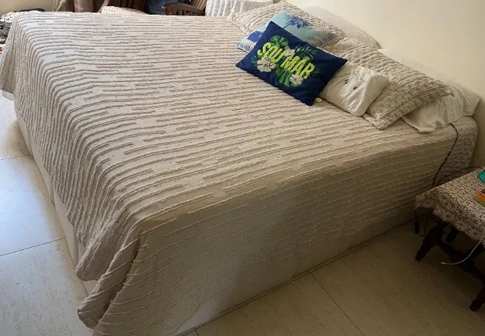 Cama Box Queen Size (Box + Colchão) Umaflex Mola 