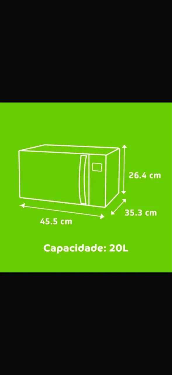 O microondas Electrolux com 20L de capacidade  - Foto 3