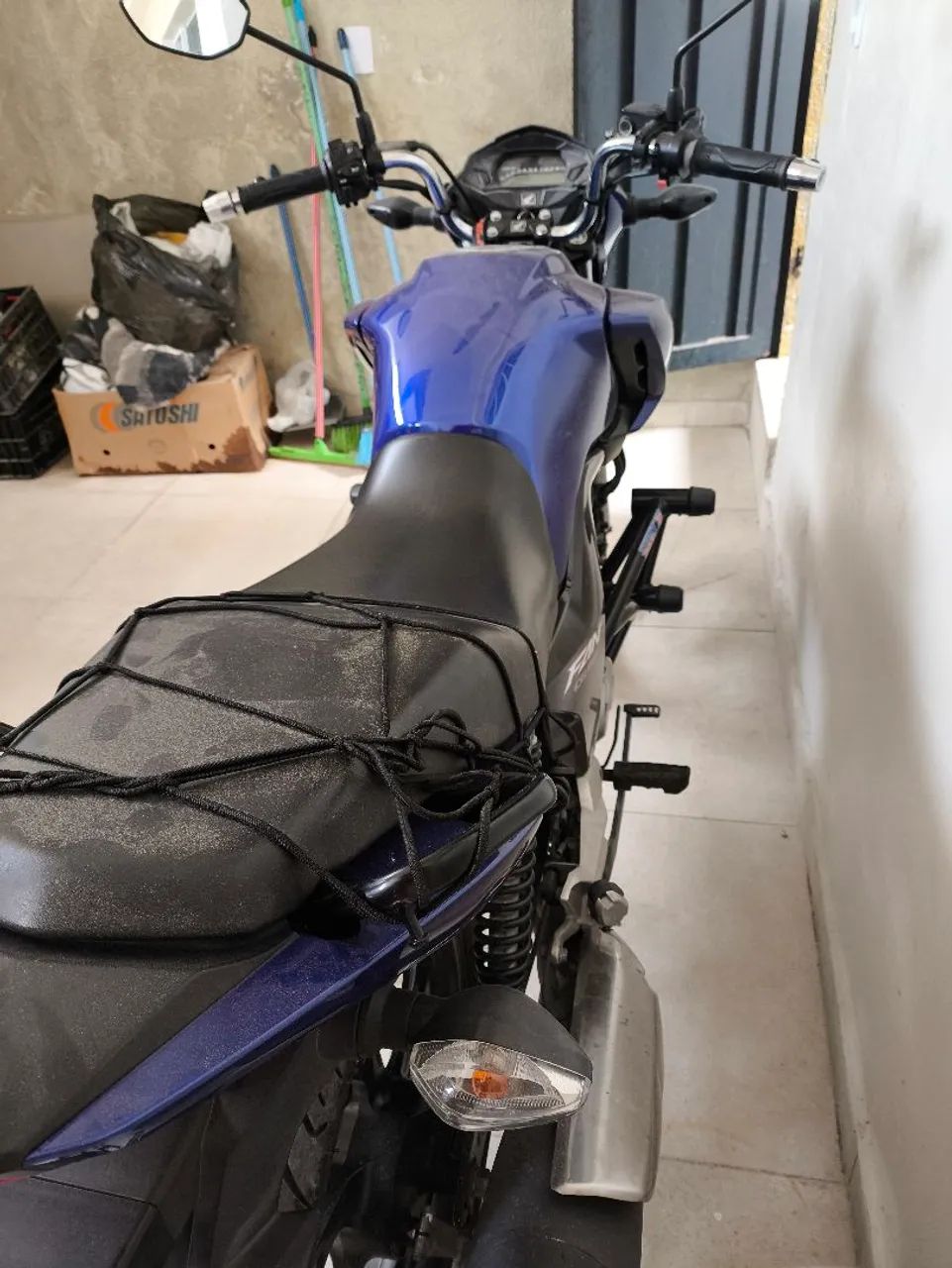 Fan 160 azul semi nova 