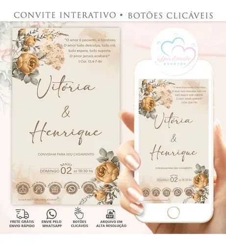 Convite Virtual de Casamento  - Foto 3