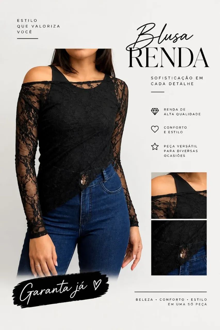 Blusa de renda 