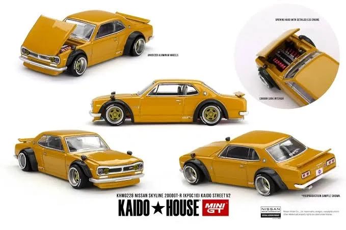 KAIDO HOUSE MINI GT 2台セット Mini GT Kaido House Nissan SkyLine 2000GT-R #228 - Hobbies e