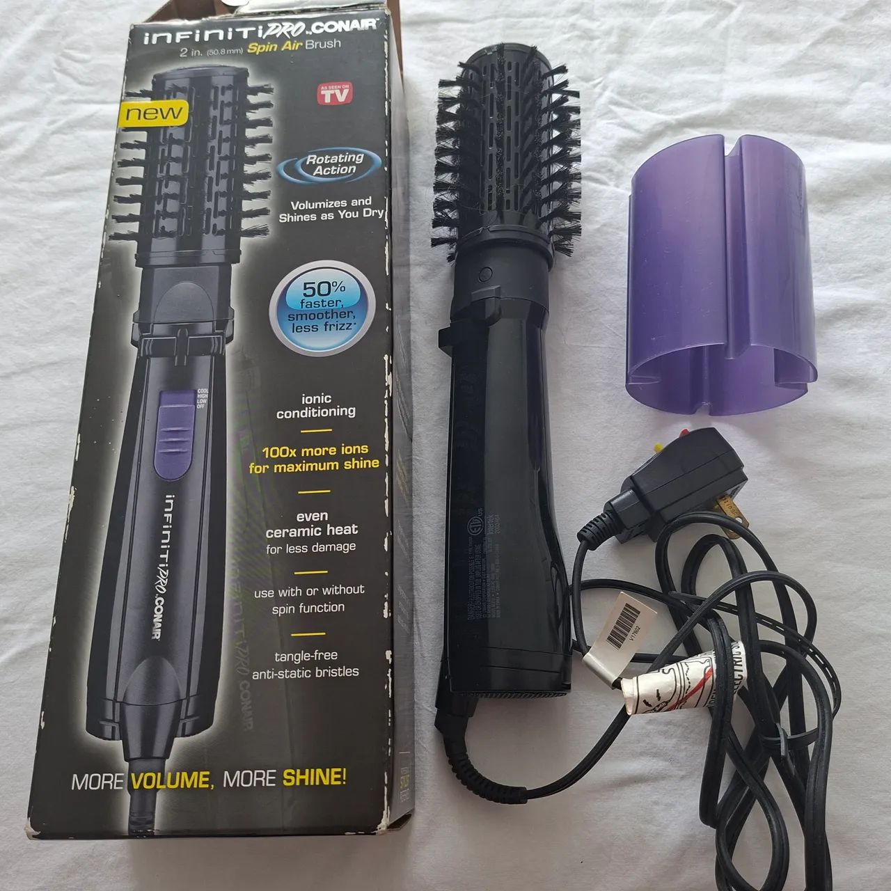 Escova rotativa secadora de cabelo 