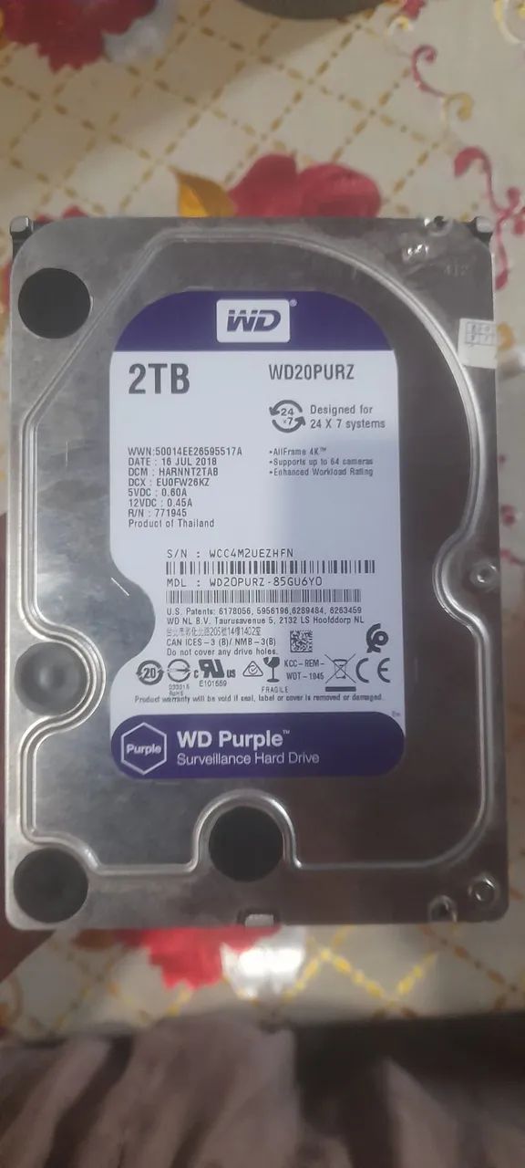 HD 2 TB WD Puple