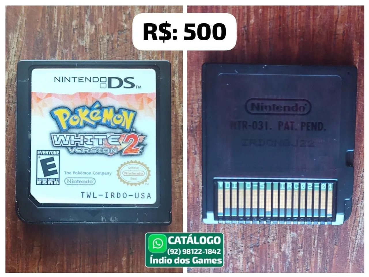 Pokemon White 2 = R$: 500