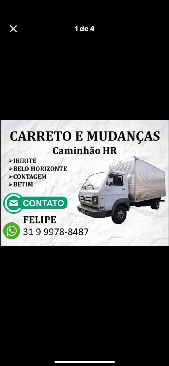 Faço carreto mudança e frete 