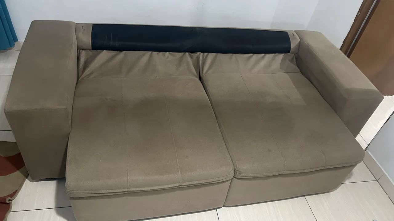 Sofá Retrátil Reclinável 3 Lugares Suede - Phormatta Evolution SMP - Foto 4