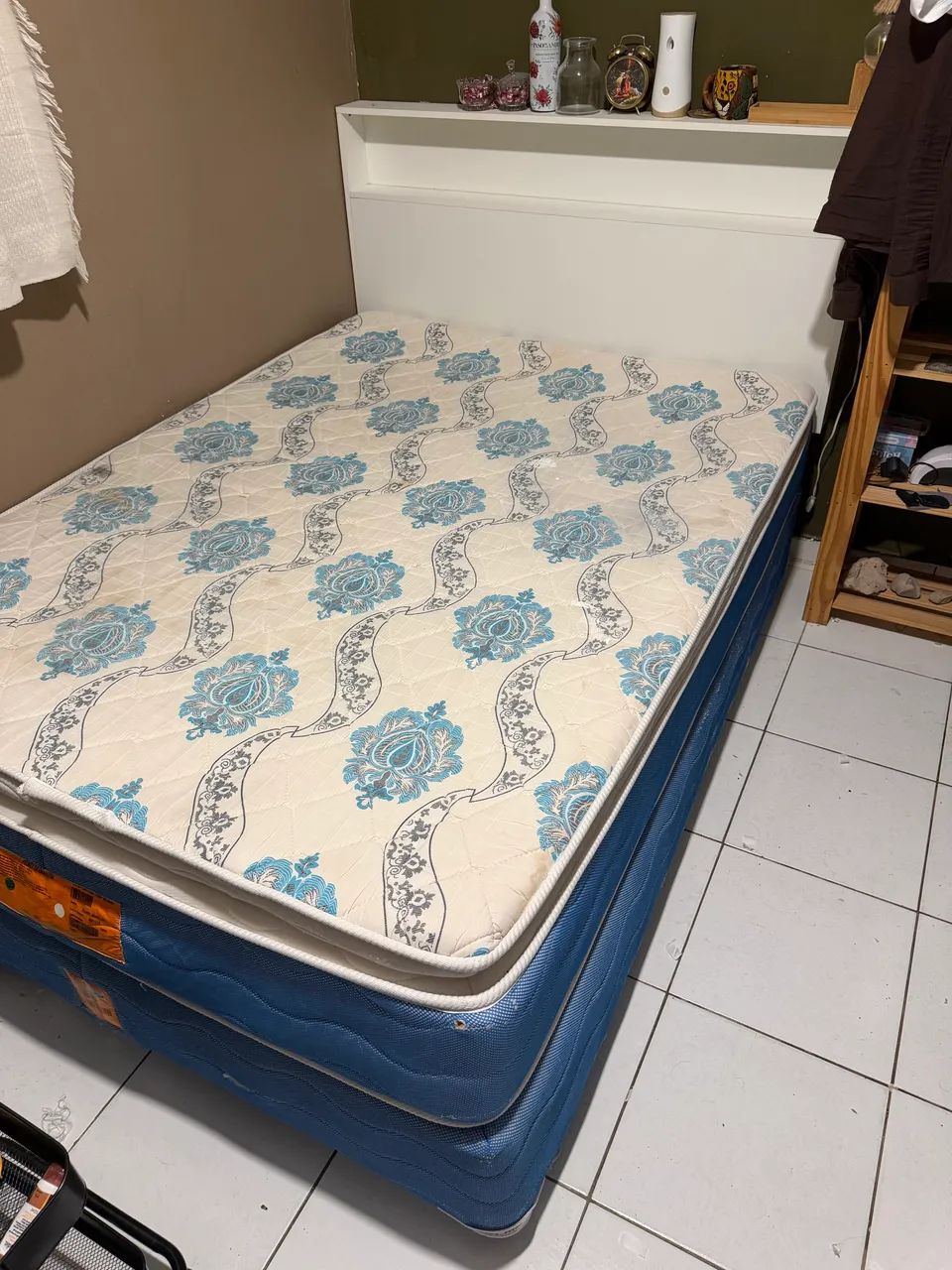 Cama box e cabeceira 100% MDF