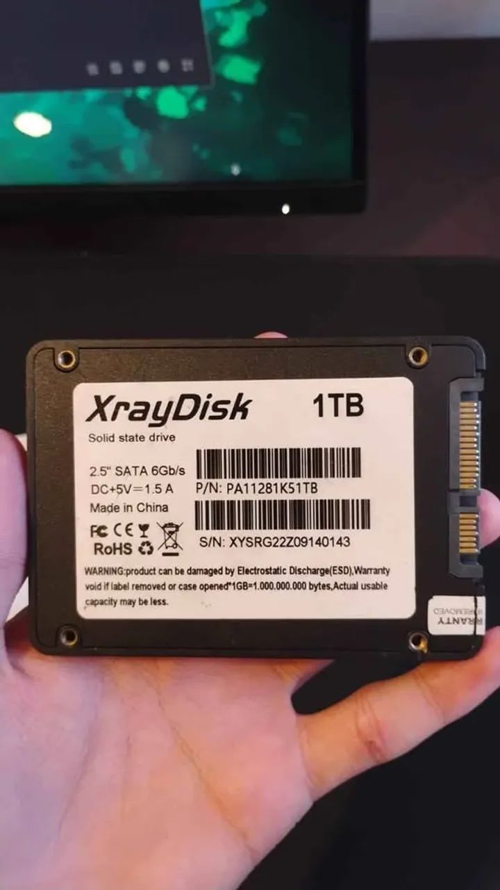 SSD XrayDisk 1TB SATA ? COM DEFEITO / PARA CONSERTO - Foto 2