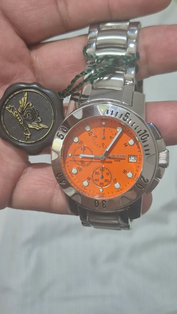 Relógio CAVADINI ITALIANO  SCUBA  CRONÓGRAFO   -   SEM USO/COM ETIQUETA AINDA  - Foto 3