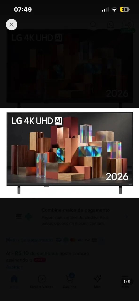 Tv LG 55 polegadas 