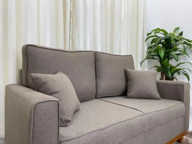 Sofá Living Slim  1,40m Linho  Produto Novo!  Pronta Entrega! - Foto 3