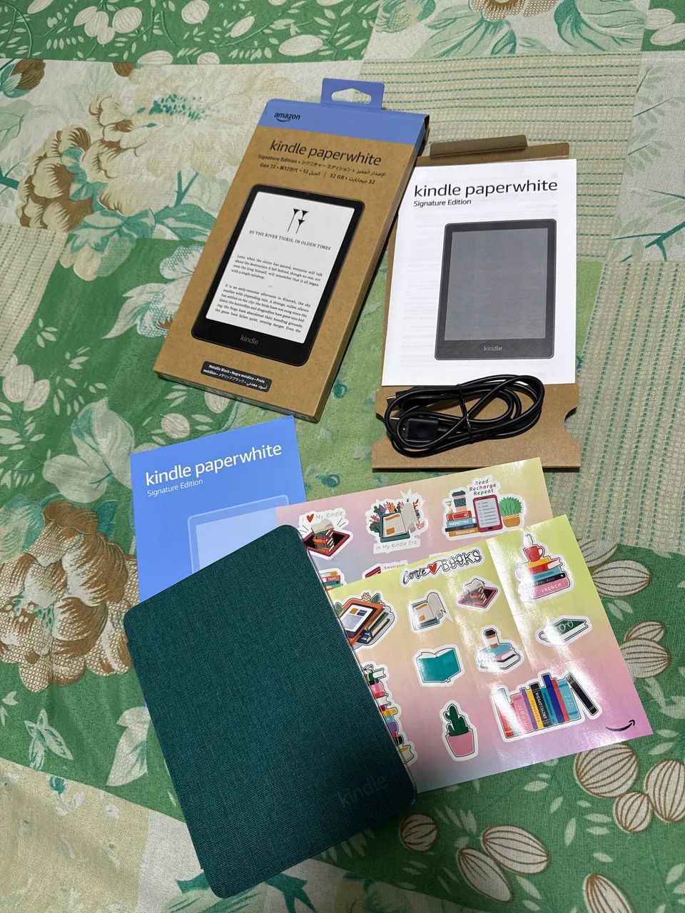 Kindle Paperwhite 32GB + Capa Verde-Jade + Caixa + Cabo Original - Foto 4