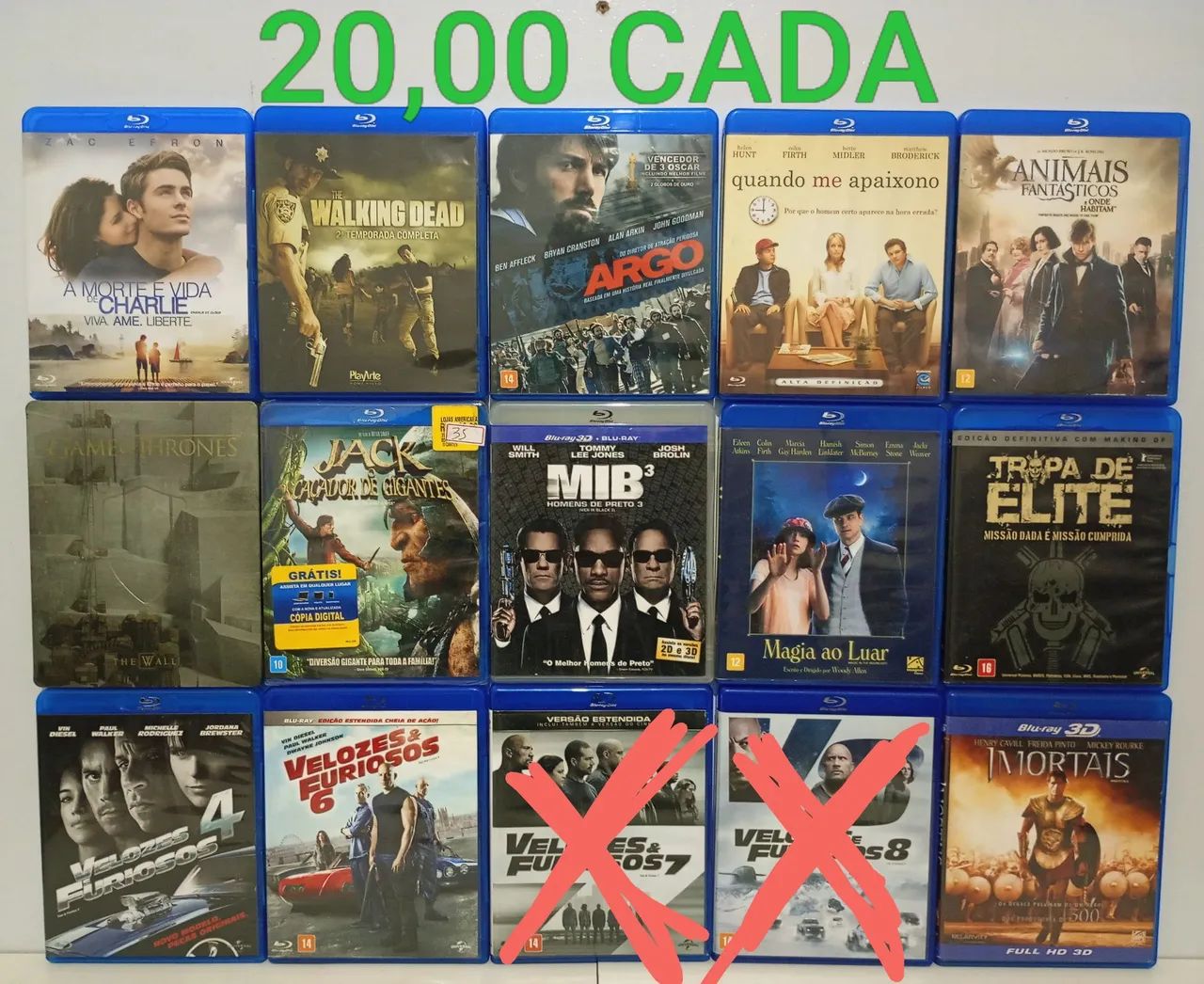 Lote (coleção)de filmes em blu-ray. Envios acima de 50,00 - Foto 2