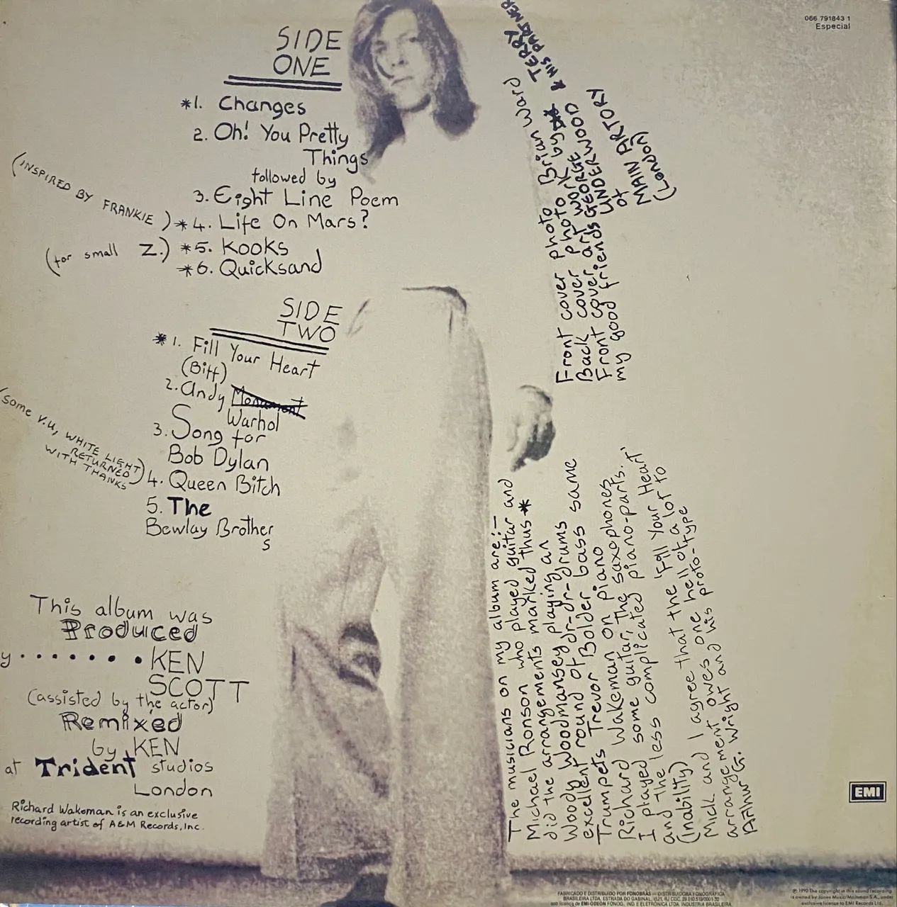 Colecionável DAVID BOWIE - HUNKY DORY - LP VINIL - Hobbies e