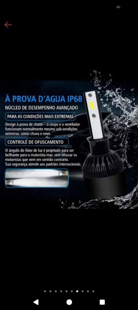 Lâmpada de led H11 12 volt  - Foto 2