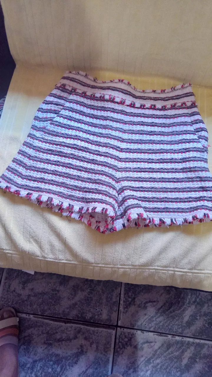 SHORTS ZARA COLORIDO 