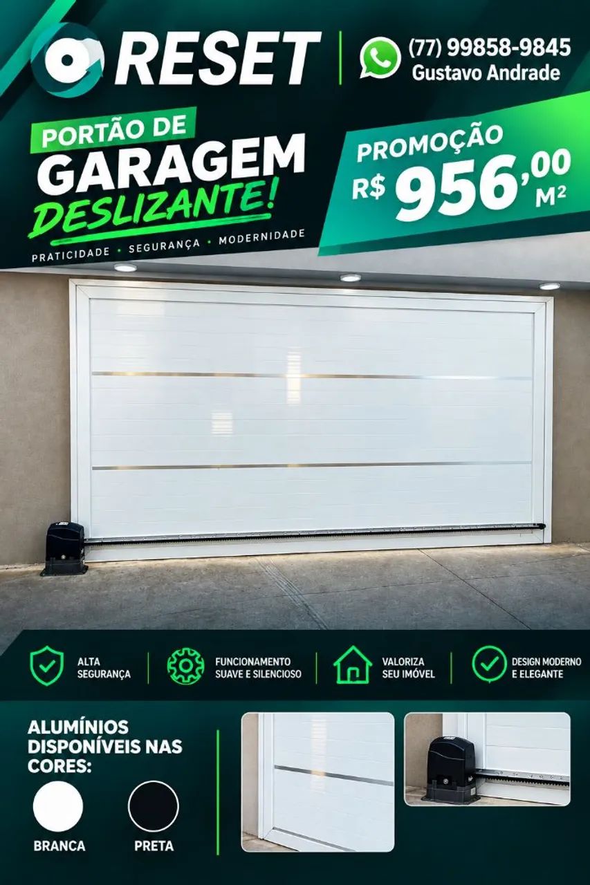 Portões em alumínio 