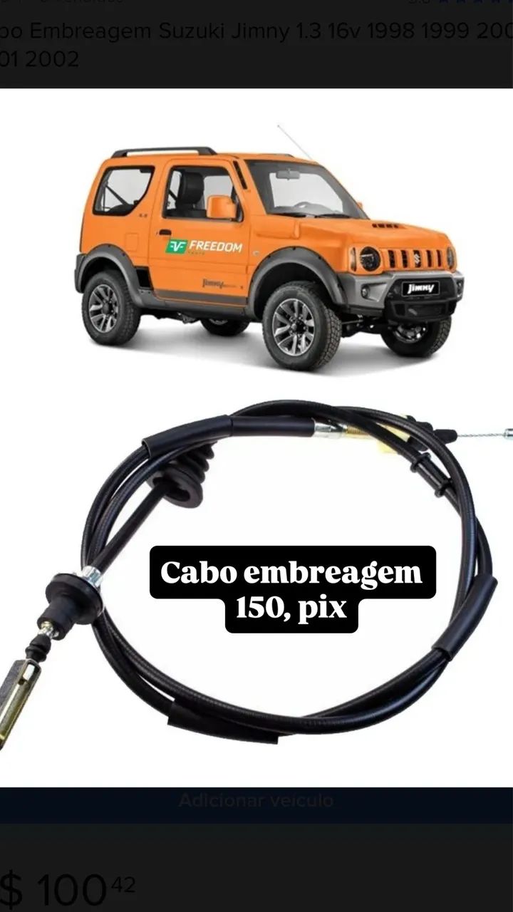 Cabo embreagem suzuki jimny 