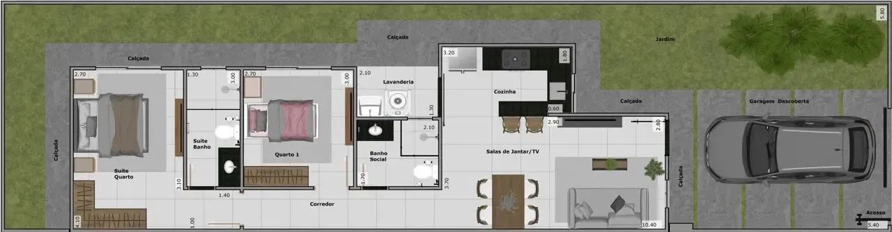 Imóvel para venda com 70 metros quadrados com 2 quartos em Nova Marabá - Marabá - PA - Foto 4