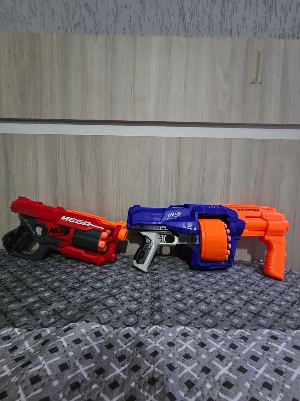 Nerf Original Hasbro Mega CycloneShock + Elite SurgeFire - Perfeito Estado