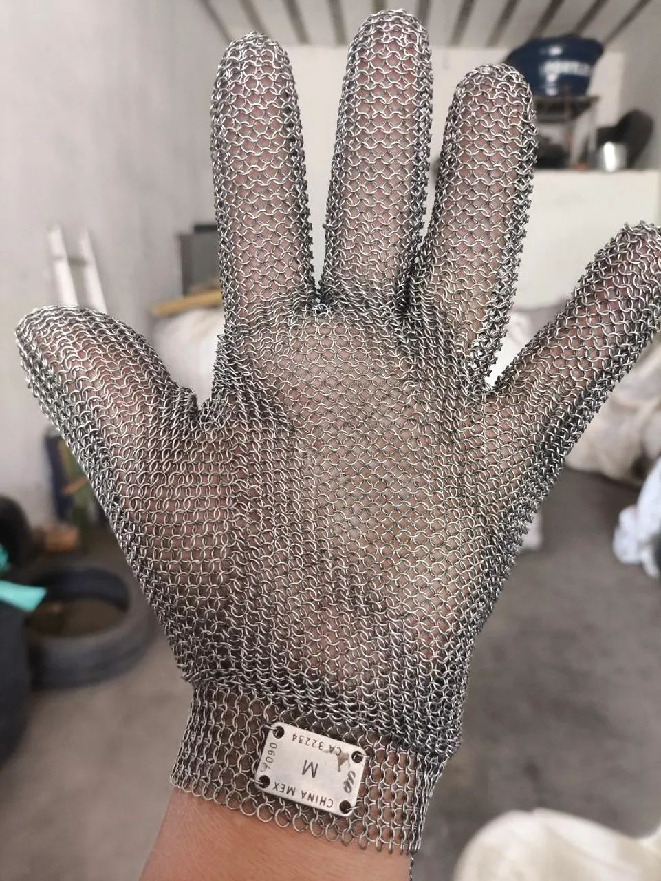 Luva de segurança malha aço inox - Foto 4