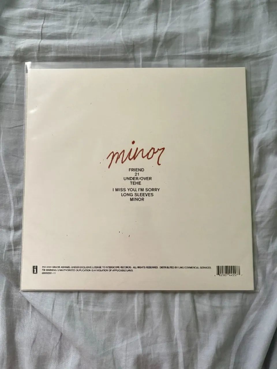 Vinil Minor Gracie Abrams  - Foto 2