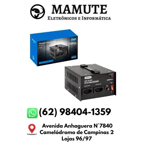 Transformador de Energia 500VA Bivolt 110V-220V 