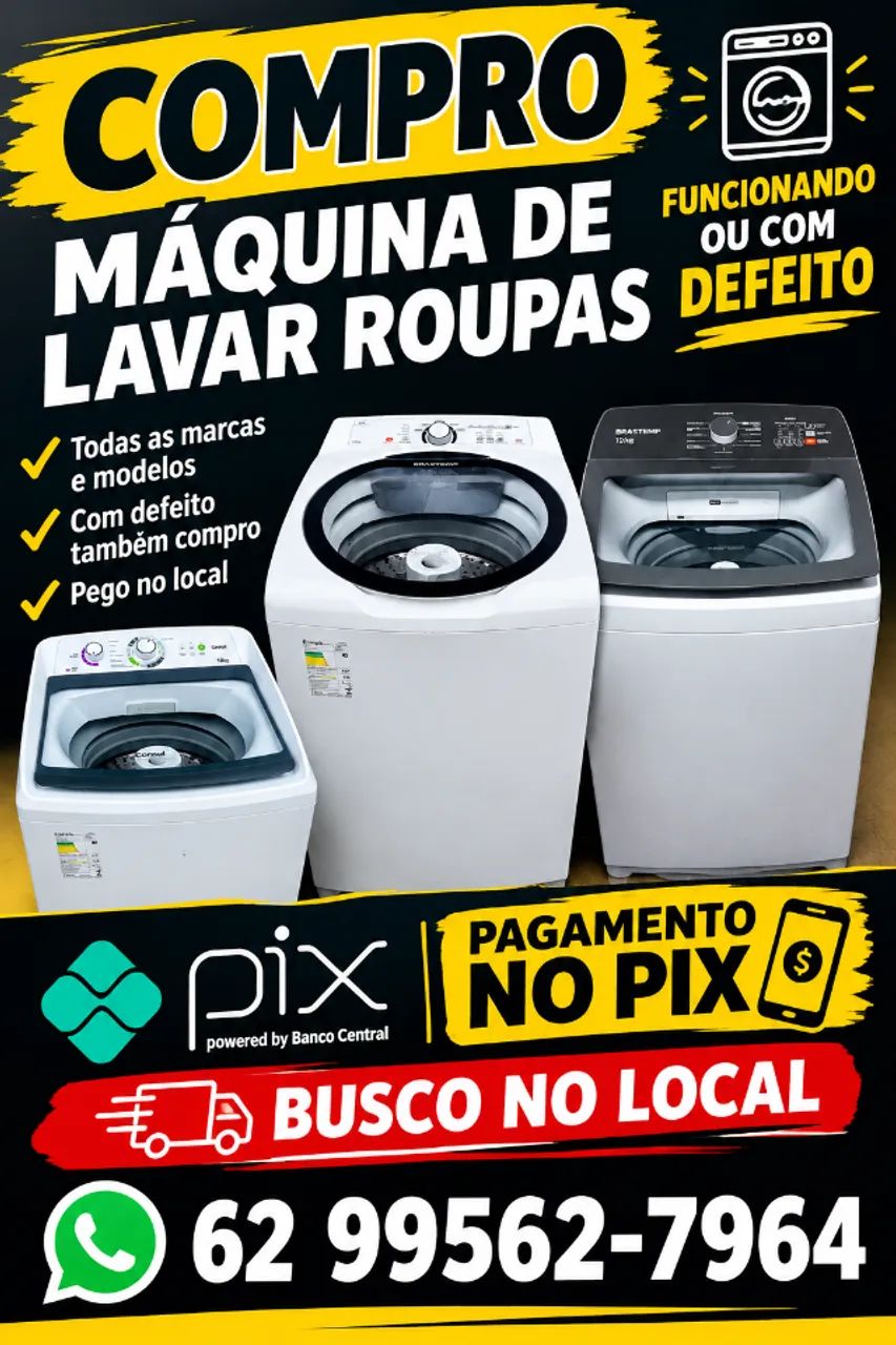 Máquina de lavar roupas diversas