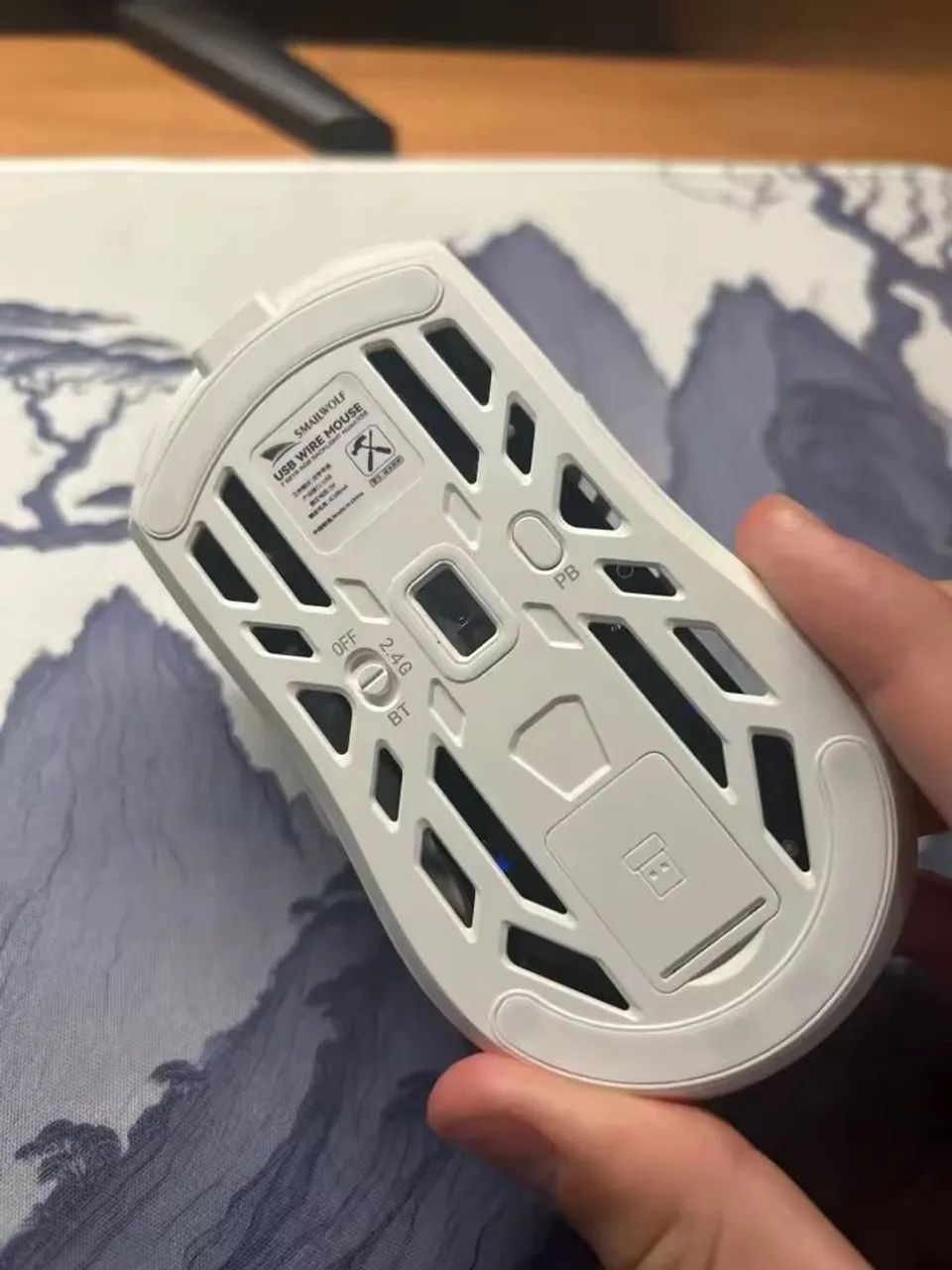 Mouse SmailWolf RS8 Tri-Mode sem fio - Foto 4