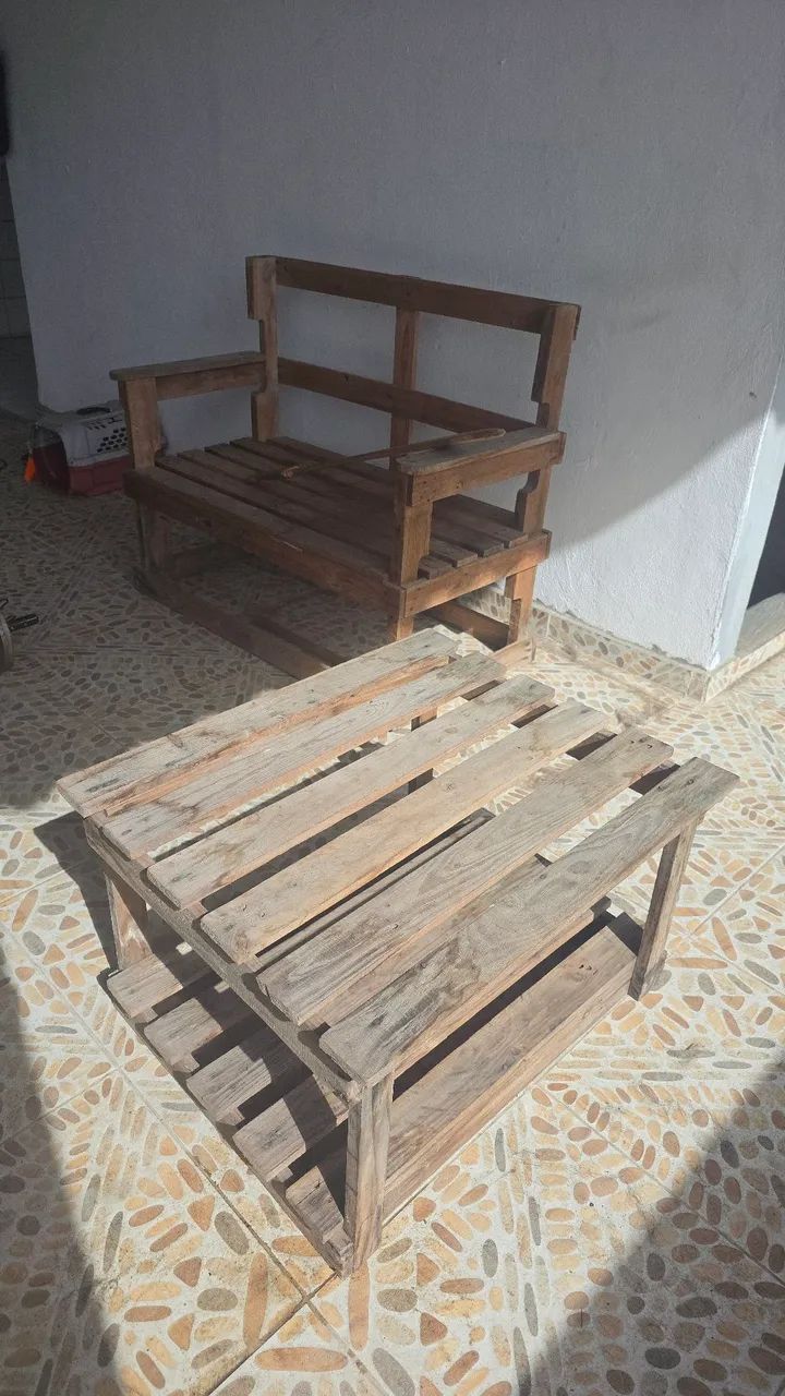 SOFÁ + CENTRO de palete - Foto 3