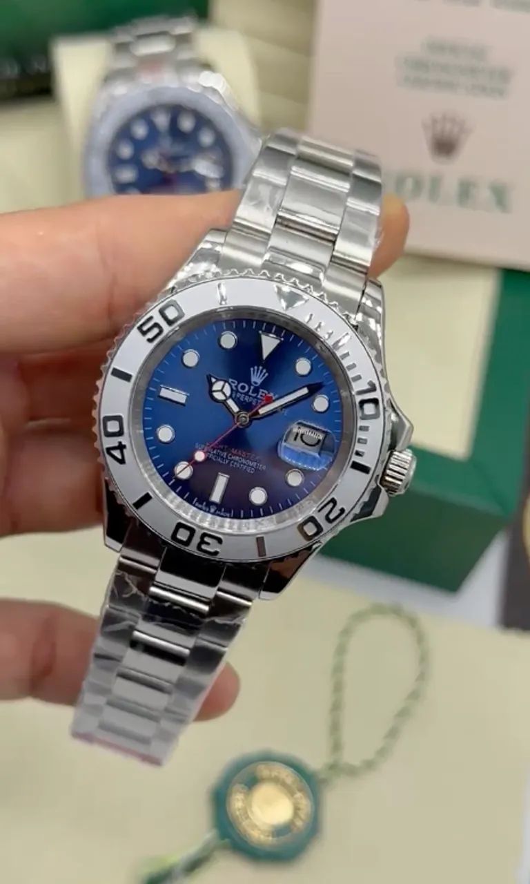 Rolex Yatch Master Azul de Aço