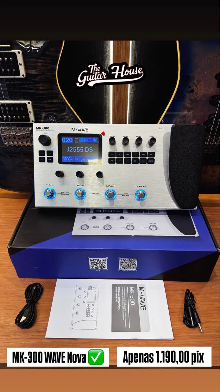 Pedaleira M-Vave Multi Efeitos MK300 MVAVE Mk 300 - Instrumentos
