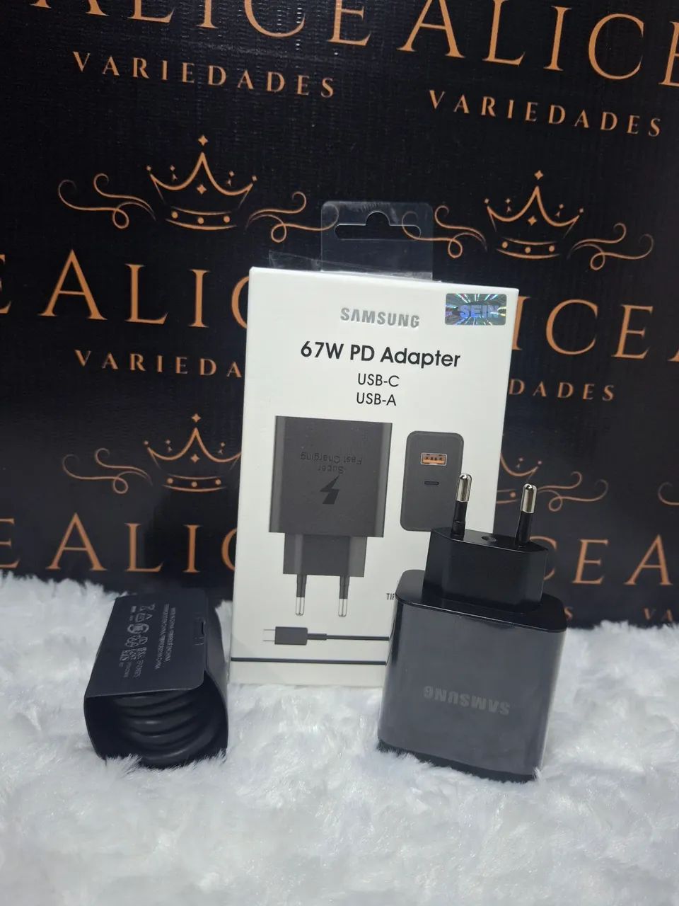 Carregador Samsung tipo C 67w